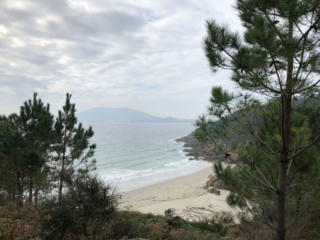 Bucht auf dem Weg nach Fisterra auf dem Camino Finesterre
