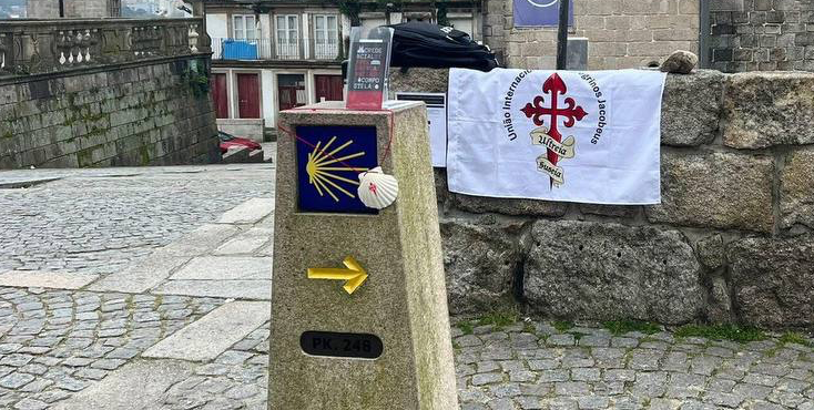 Das provisorische Pilgerbüro in Porto